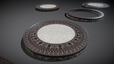 sewer cover 1 mid-poly version - buy royalty free 3d model vis-all-3d vis-all ffd6c79 3d print model - Mito3D