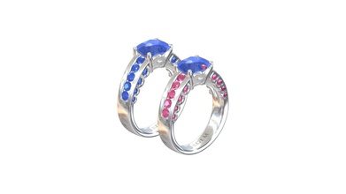 sgo379 - buy royalty-free modello 3d ihont jewelrymesh acce7ee anello di dimensioni mm 1650 peso in oro 14k g 600 pietre preziose 1 cuscino 840 x 720 4,90 10 tondo d 240 8 turno 180 6 160 1,40 3d print model - Mito3D