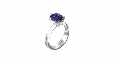 sgo397 - buy royalty-free modello 3d ihont jewelrymesh 1166396 anello di dimensioni mm 1800 peso in oro 14k g 650 gemma 1 cuscino 1100 x 9,00 570 3d print model - Mito3D