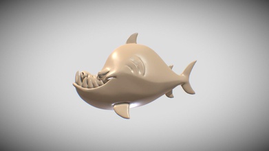 shark - download free 3d model stas sayhallo 6682ea8 applying i&rsquo ve learned course fundamentals digital sculpting blender 28 kent trammell cg cookie 3d print model - Mito3D