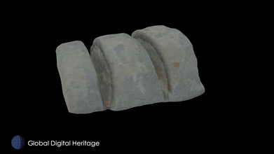 sharpening stone sharjah - optimized download free 3d model global digital heritage globaldigitalheritage c042532 unknown provenience 294 photos completely processed aligned scaled modeled cleaned simplified unwrapped textured meshed reality capture 3d print model - Mito3D