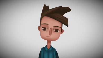 shay broken age - download free 3d model wallmasterr cae13f0 game made blender paintied 3d print model - Mito3D