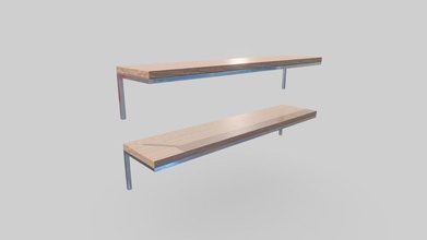 shelves low-poly 3d model - buy royalty free andrewmaria 46d3eb0 3d print model - Mito3D