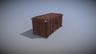 shipping container - download free 3d model sethalbertus f00e5b1 meant quick easy game it&rsquo s not too detailed works implementation 3d print model - Mito3D
