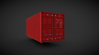 shipping container 20ft - 3d model renato3dm 1805b14 3d print model - Mito3D
