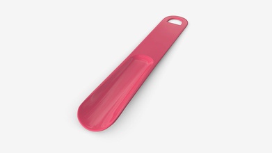 shoehorn plastic type 3 red - buy royalty free 3d model hq3dmod aivisastics f25136d 3d print model - Mito3D