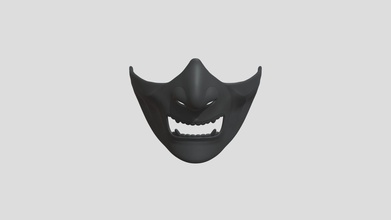 Shogun Maske 1 Basic bilden 3 subdiv Kaufen Lizenzgebühren frei 3d Modell Robertramsay 8cd2e47 3d print model - Mito3D