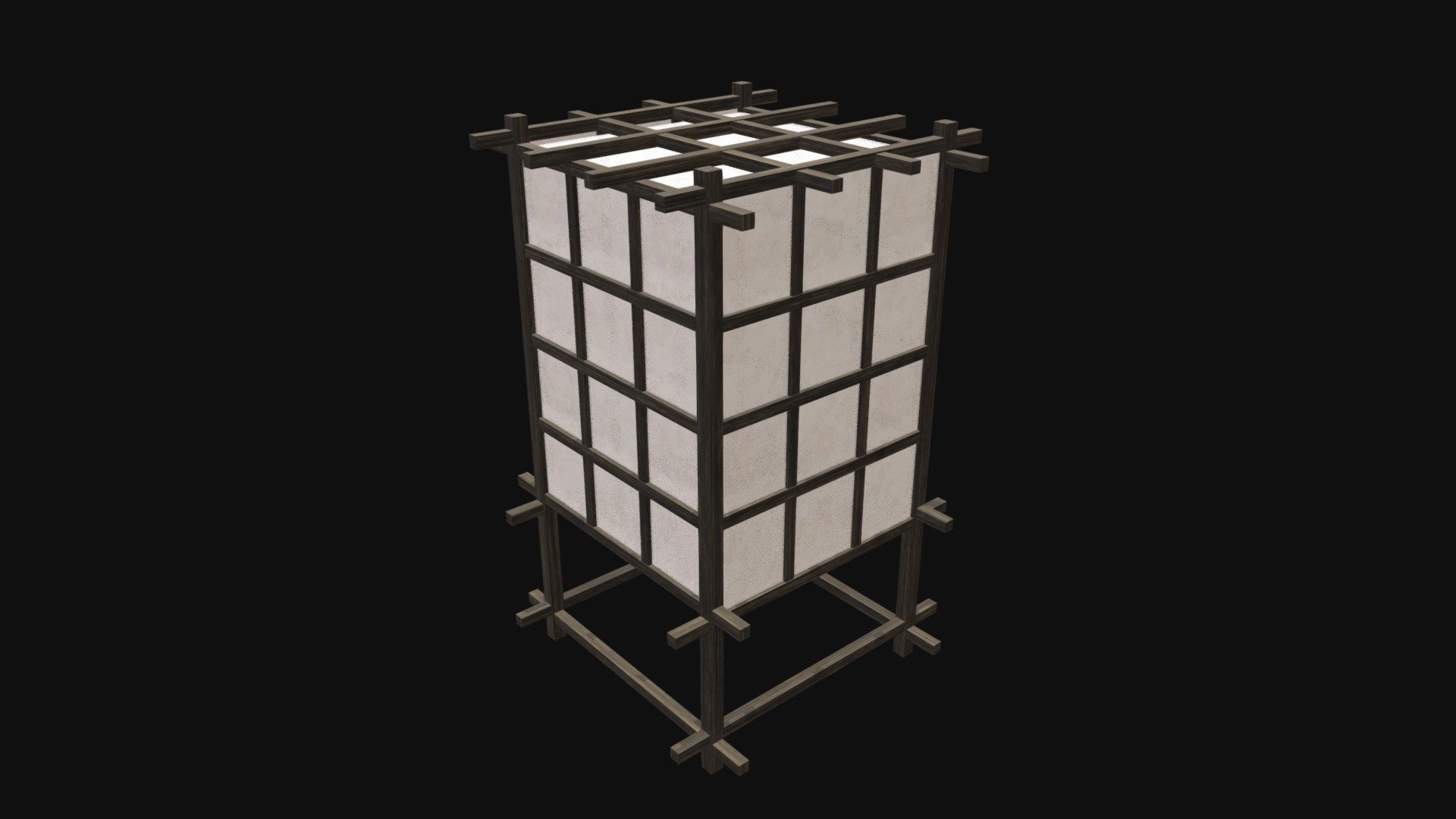 shoji lamp 1 - buy royalty free 3d model francescomilanese 6dd210b 3D print model - Mito3D