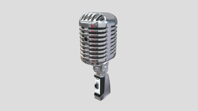shure sh55 series 2 microphone - buy royalty free 3d model darrenhogan b597fb7 adjustable parts mic pivots base forwards backwards switch pbr textures normal maps fbx provided zip file modelled accurately existing product ready use game animation scene 3d print model - Mito3D