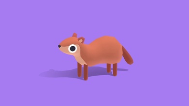 shy marten - quirky series buy royalty free 3d model polydactyl omabuarts 96abd1b 3d print model - Mito3D