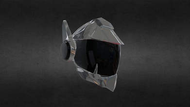 sigma Helm beschädigt trophy - 3d-Modell seijakuun 2008bf9 ba-Abschluss arbeiten Helm, Modell sci-fi-ip Idee haben Gegenstand als Belohnung im Spiel hängen Wand-Dekor, sondern kam meist zügiger notwendig item belohnt, die Sie besiegen Schlacht 3d print model - Mito3D