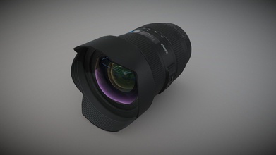 sigma 12-24mm 45-56 ii dg hsm canon af lens - 3d model 3doverstock d421128 3d print model - Mito3D