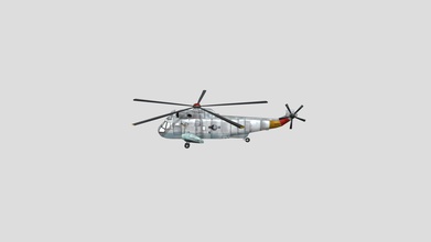 sikorsky 5 exportb - 3d model jorgalga ffd567b helicopter inspired sh-3 also known &lsquo sea king&rsquo very popular because usage they had astronauts recovery ocean during apollo program 3d print model - Mito3D