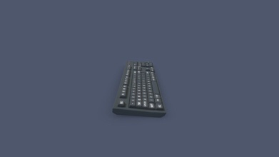 simple black keyboard - download free 3d model michinata 04496fd 3d print model - Mito3D