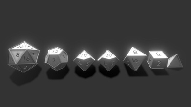 simple dice set details edges - buy royalty free 3d model mike shepherd mikeshepherd 5917f68 use base models printing purposes zip file all individual stl fbx files added so you can print them individualy customize if please 3d print model - Mito3D