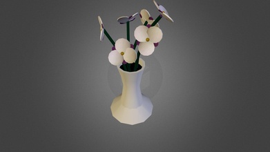 semplice fiore vaso 3d modello blueweekend rhzn7ns 3d print model - Mito3D
