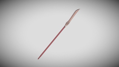 simple glaive - 3d model janed3d 69f658a 3d print model - Mito3D