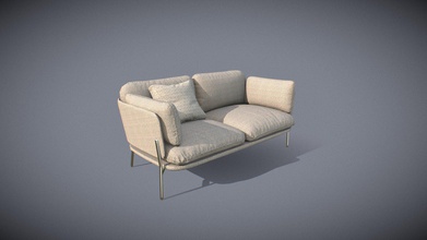 simple sofa - 3d model imergomarcorossetti imergo ac42c39 retopo+bake light ar experiences test 3d print model - Mito3D
