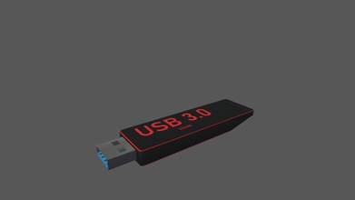 simple usb stick - download free 3d model hyrsh 6a03b21 3d print model - Mito3D
