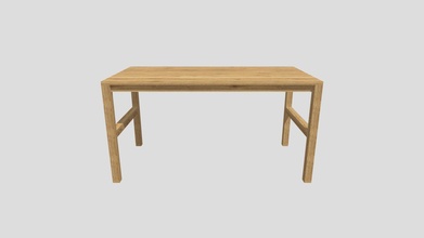 simple wooden table - download free 3d model dgafiulov cebe121 3d print model - Mito3D