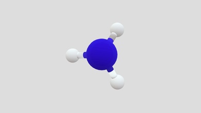 single ammonia molecule - 3d model michael aristov michaelaristov 3b0b861 3d print model - Mito3D