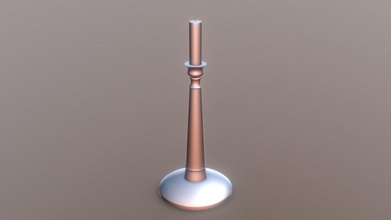 single candelabra - download free 3d model coalexhamm chamlow21 dba5865 3d print model - Mito3D