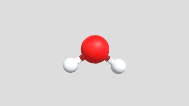single water molecule - 3d model michael aristov michaelaristov 250f8b5 3d print model - Mito3D