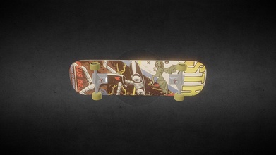 skateboard - paradise 3d model seeco b582752 3d print model - Mito3D