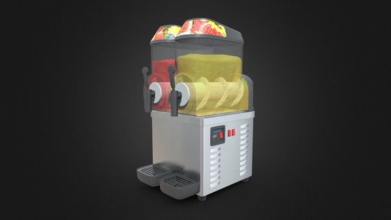 slush machine - buy royalty free 3d model chakkitpp drink food fruit cafe ice dispenser beverage appliance soda kitchen juice crusher slushie slurpee forzen 3d print model - Mito3D