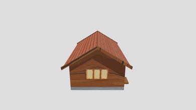 small cottage - download free 3d model robhoff hoffrj c908d72 made blender version 282a 3d print model - Mito3D