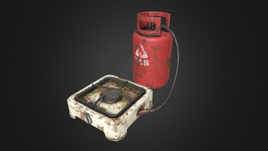 small gas stove - buy royalty free 3d model knockcg 9efc179 props realistic substancepainter substance asset blender pbr lowpoly gameready 3d print model - Mito3D