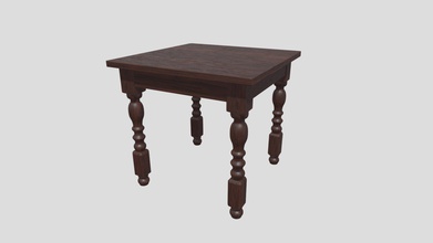small table - buy royalty free 3d model edplus 51b6b87 subdivision level 1 mirrored textures 2048 x multiple red colors texture materials formats stl obj fbx dae x3d origin located bottom-center polygons 200696 vertices 100416 hope you enjoy 3d print model - Mito3D