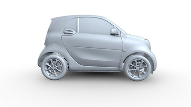 auto smart - modello 3d europac3d 3985a1d Scansione con artec ray scanner lidar 3d print model - Mito3D