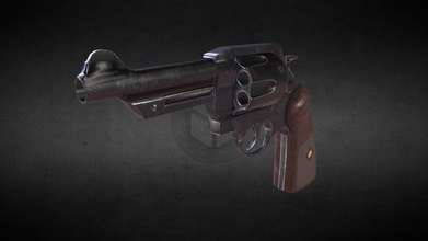 smith&wesson magnum - 3d model tudorvalean 8214ca5 wild west worn out inspired used 2k texture poly count got 4 084 tris 3d print model - Mito3D