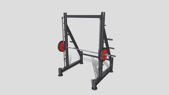 smith machine - buy royalty free 3d model dragosburian gym equipement fitness-machine fitness-equipment 3d print model - Mito3D