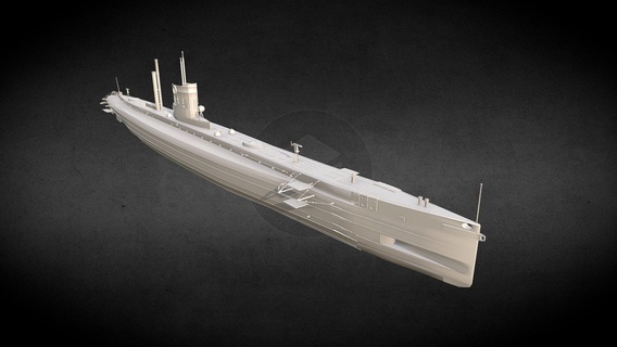 SMS u9 tekne satın almak telif Bedava 3d model Karluhenry savaş gemisi oyunları deniz taşıtı u boat blender denizaltı imperial german navy 3d print model - Mito3D