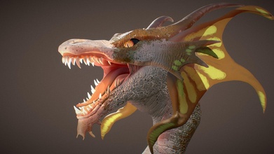 grognon dragon buste 3d modèle jazz cristallol jazzicrystol 9bdd419 3d print model - Mito3D