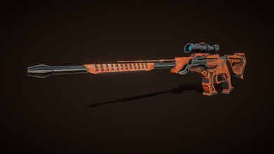 sniper rifle - 3d model maklaut 2d68995 3d print model - Mito3D