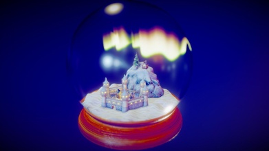 neve globo inverno diorama 3d modello amico tman2125 03330ce 3d print model - Mito3D