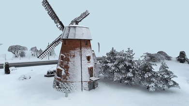 snow windmill - 3d model sauliuszaura cf38c30 3d print model - Mito3D