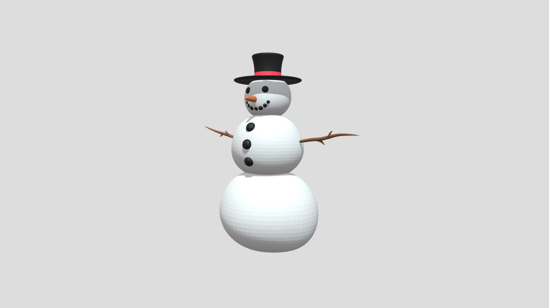 snowman - buy royalty free 3d model edplus 72c5bd8 subdivision 1 textures 1024 x 6 colors texture rigged materials formats stl obj fbx dae 3ds x3d origin located bottom-middle polygons 32592 vertices 16384 hope you enjoy 3D print model - Mito3D