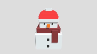 snowman 01 - download free 3d model bong voxel bongcature 29af450 3d print model - Mito3D