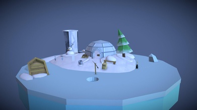 snowy island - download free 3d model owenslater 868863c 3d print model - Mito3D