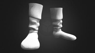 çorap Calcetas indir Bedava 3d model Tsubasa Sanat b7b2212 3d print model - Mito3D