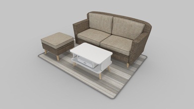 sofa set 02 - buy royalty free 3d model fasihlisan ac53eac 3d print model - Mito3D