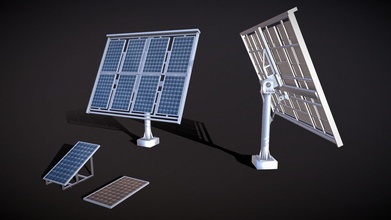 solar power - buy royalty free 3d model omarme37 2092c7e tower base energy generator collector elctronics technology solar-power-system panle 3d print model - Mito3D