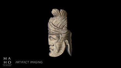 soldat en ivoire - ivory soldier head 3d model titien bartette artifact imaging titienbartette 3e1c34a 3d print model - Mito3D
