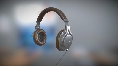 sony mdr-1a silver headphones - highpoly 3d model ahmad tantawy ahmadtantawy 924b0e0 3d print model - Mito3D