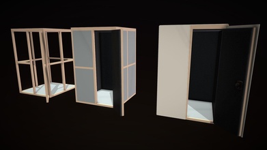 soundproof booth recording room - download free 3d model maxim lukyanov mad huron ba207ab 3d print model - Mito3D