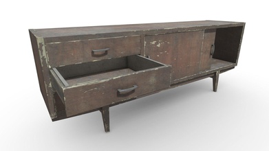 soviet chest drawers long dirty damaged - buy royalty free 3d model nollieinward 690a04c 3d print model - Mito3D